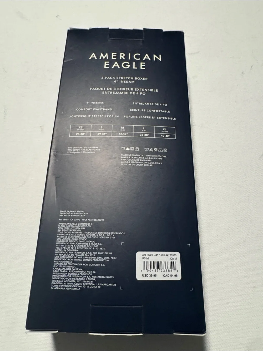 American Eagle Boxers Mens Medium 3 Pack